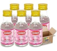 Flavouring Essence For 28ml | Pack Of 3 - Pack Of 6 - Pack Of 12 | For Cakes, Cookies, Boiled Sweets, Creams Grocery King (Rose Essence 28ml - Pack Of 6)