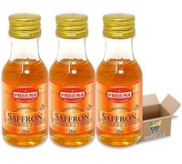 Flavouring Essence For 28ml | Pack Of 3 - Pack Of 6 - Pack Of 12 | For Cakes, Cookies, Boiled Sweets, Creams Grocery King (Saffron Essence 28ml - Pack Of 3)