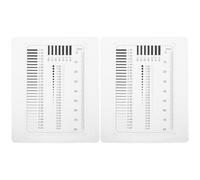 Flaw Detection Chart Ruler 2Pcs Plastic Precision Measuring Tool | Sheet, Film, Card, Line and Stain Comparison, Accurate Crack Evaluation, Construction and Laboratory Use