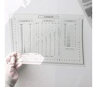 Flaw Detection Gauge SEC Size Estimation Chart (Transparency) for Defects and Measuring (Transparent, 8)
