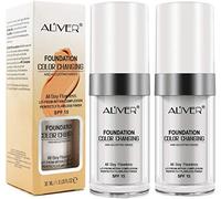 Flawless Colour Changing Foundation Makeup, 2 Pack, Base Warm Skin Tone Nude Face Moisturizing Liquid Cover Concealer Universal Shade for ALL Skin Makeup