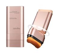 Flawless Eraser Foundation Stick, Korean Hydrating Foundation Stick with Built-In Brush, Lightweight Buildable Medium-to-Full Coverage for Natural Finish (Ivory, 1pcs)