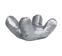 Flawless Face Pillow, Anti Wrinkle Pillow Super Soft Shock Absorption Face Pillow for Wrinkles, Beauty Pillow for Side Lying, Supine, Prone Lying, and Nap Time,Grey