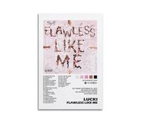 Flawless Like Me Album Cover Aesthetic Limited Edition Poster Signature Rap Singer Music Poster Dormitory Decoration Bedroom Poster Printing Canvas Wall Art Room 08x12inch(20x30cm) Unframe-style-22