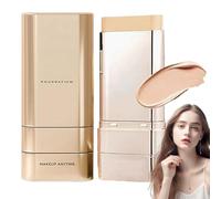 Flawless & Long-Lasting Dual-Ended Foundation Stick, Flawless Eraser Foundation Stick, Foundatio Stck Beauty Balm Serum Boosted Skin Tint, Solid Tinted Moisturizing Serum Contour Stic (02#)