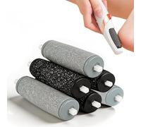 Flawless Replacement Heads for JML NuYou Pedi Foot Roller Product, 6 Pcs Micro Foot File Replacement Rollers Compatible with JML Pedi Electric Roller for Feet Callus Remover & Smooth Skin