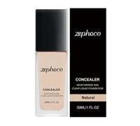 Flawless Skin Finish, Natural Glow Foundation, Hydration Boost Coverage Cream with Long Wear Effect, Even Tone Brightening Base Solution, Minimal Glass Bottle Design, Party Wedding Travel Use
