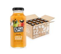 Flawsome! Apple & Mango cold-pressed Juice Glass 250ml-12 Pack