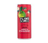 Flawsome! Apple & Strawberry Lightly Sparkling Juice Can 250ml
