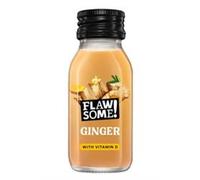 Flawsome! Flawsome Immunity Kick Ginger + Vitamin D Shot Glass 60ml