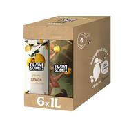 Flawsome! Lemon 6x1l - Cold-Pressed - No Added Sugar Pressed Sweet & Sour Apple - 100% Natural and Pure with No Sweeteners - Craft Vegan Not from Concentrate