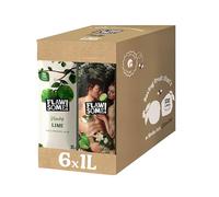 Flawsome! Lime 6x1L - Cold-Pressed - No Added Sugar - 100% Natural and Pure with No Sweeteners - Craft Vegan Not from Concentrate