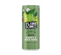 Flawsome! Sweet & Sour Apple Lightly Sparkling Juice Can 250ml