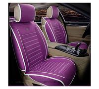 Flax Car Seat Covers For Kia K2 K3 K4 K5 For For Cerato For Sportage For Optima For Maxima For Carnival Car Seat Set(Purple,No pillow)