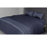 FLAX LINEN 4-Piece King Size Duvet Set, Ancient Gold Collection, 400 TC Long Staple Organic Egyptian Cotton Bedding, Includes 1 Duvet Cover + 1 Fitted Sheet + 2 Pillowcases, Gold