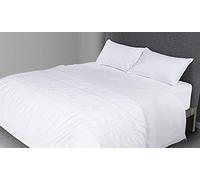FLAX LINEN 4-Piece King Size Duvet Set, Classic Silver Collection, 400 TC Long Staple Organic Egyptian Cotton Bedding, Includes 1 Duvet Cover + 1 Fitted Sheet + 2 Pillowcases, Grey