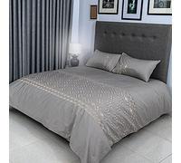 FLAX LINEN Organic Duvet Covers Set Gold, Classic Gold Collection, 400 Thread Count, Long Staple Egyptian Cotton Bedding Sets, with Hidden Button Closure, Includes 2 Pillowcases (Super King)