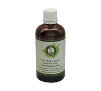 Flax Seed Oil | Linum Usitatissimum | Pure Flax Seed Oil | Unrefined | for Hair | for Cooking | 100% Pure Natural | Cold Pressed Flax Seed Oil | 10ml | 0.338oz by R V Essential
