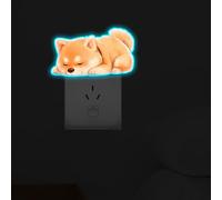 Flaxarne Glow in The Dark Dog Wall Sticker Pet Themed PVC Animal Wall Art Decal for Home Decoration | Living Room & Bedroom Nighttime Decor | 15 x 9.5 cm