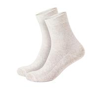 FlaxSox Super Breathing Linen Socks for Men, Pack of 3, beige, 44.5-47 EU