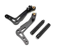 FLBZBLKASL Gear Lever Shift Lever Pedal Folding CNC Aluminum Billet Set for Racing Race Kart Pedals Foot Pedal Brake and Accelerator 2pcs(Black)