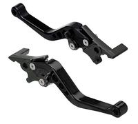 FLBZBLKASL Motorcycle Short Brake Clutch Levers 1 Pair Motorcycle Break Clutch Levers Adjustable 7/8" Motorbike Brake Handle Lever 22mm Handlebar CNC Aluminum Double Disc