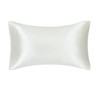 FLCA Mulberry Silk Pillowcase for Hair and Skin,Both Side Mulberry Silk (Ivory, Standard 50x75cm)