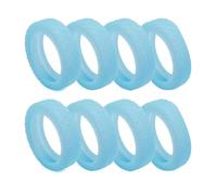 Flcivsh 8Pcs Suitcases Wheel Covers,Silicone Luggage Compartment Wheel Cover for Most 8 Spinner Wheels Fluorescent Blue