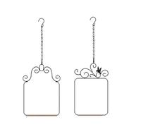 Flcivsh Bird Swings and Perches Frame 2 Pack, Wild Bird Swing Outdoor Bird Perch with Wooden Dowel and 2 Hanging Chain