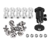 Flcivsh Camera Screw, 21 Pcs 1/4 Inch 3/8 Inch Converter Threaded Screws 1/4inch Hot Shoe Adapter Mount Camera Ball Set Camera/Tripod/Monopod/Light Stand
