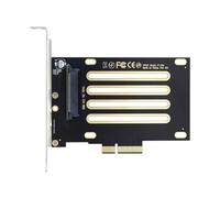 Flcivsh NVMe PCIe SSD U.3 U3 Kit SFF-8639 to PCI-E 4.0 X4 Host Adapter for Motherboard PM1735 Easy to Use