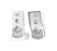 FLCPJGV 2 Way Talk Doorbell Intercomunicador Long Range Pager Chime Voice Intercom Doorbell Electronic Doorbell for Home Classroom, White