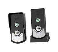 FLCPJGV 2 Way Talk Doorbell Intercomunicador Long Range Pager Chime Voice Intercom Doorbell Electronic Doorbell for Home Classroom, Black