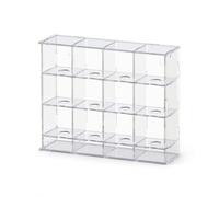 FLCPJGV Acrylic Case for Baseballs, 16, 20, or 36 Grid, Baseball Holder Display Case for Collectible Baseballs, 12, for Home Decor , 12-grid, glue-free, high-definition with door