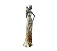 FLCPJGV African Women Figure, Tribal Lady Figurine Statue, Resin Ornament, African Sculpture, for Home Decor, Western Art, American Housing Culture, Style B