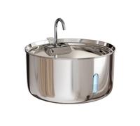 FLCPJGV Automatic Drinking Stainless Steel Circulating Water Dispenser Multi-Layer Filtration Seven Liter Visible Window Suitable for Dogs Cats Indoor Home Use
