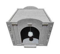 FLCPJGV Cat House, Cat Bed, Scratching Toy, Scratching Board Made of Felt for Activity And Claw Care for Male And Female Cats in The Living Area, Square