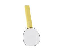 FLCPJGV Cat Spoon Measuring Spoon Food Scooper Long Handle Feeder Built-in Bag Clip Accurate Scale Multipurpose Use Suitable for Cat Dog Kitten Small Pet, yellow