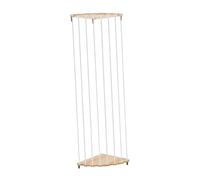 FLCPJGV Corner Plush Toys Holder Stuffed Animal Hammock Corner Large Capacity Wood Soft Toy Shelf Wall Hanging Storage for Nursery, White