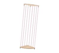 FLCPJGV Corner Plush Toys Holder Stuffed Animal Hammock Corner Large Capacity Wood Soft Toy Shelf Wall Hanging Storage for Nursery, Pink