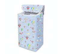 FLCPJGV Cover Top Loading Laundry Appliance Cover Washer Protector Polyester Material Suitable for Laundry Room Balcony Utility Corner , Blue Balloon , Top Opening Extra Large