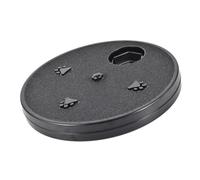 FLCPJGV Dog Scratch Pad Nail File Nail Clippers Treat Box Surface Removable Feeding Compartments Suitable for Dogs Indoor Cats Animals, Black