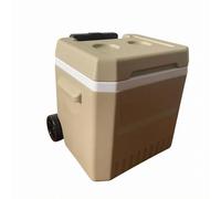 FLCPJGV Insulated Rolling Contain Rolling Chilled Storage Organizing Container With Wheels And Handles Textured Cover Suitable for Picnic Road Trip Sporting Activities, Desert Yellow