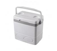 FLCPJGV Insulated Storage Container Box Chest With Hinged Lid Sealing Gasket Locking Latch PP Liner And Insulation Portable With Handle 8 Ice Packs suitable, White, 29L