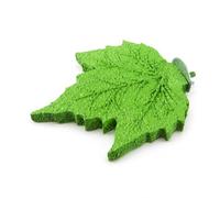 FLCPJGV Leaf Perch Stand for Small Parrots - Grinding Claws Perch for Budgies, Cockatiels, Lovebirds - Ginkgo Leaf Bird Cage Accessories, Green, Maple Leaf Perch