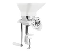 FLCPJGV Manual Bird Feeder with Table Clamp, Portable, Made of Stainless Steel, for Animals