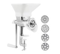 FLCPJGV Manual Pet Food Kibble Machine Clip on Ergonomic Handle Stainless Steel Portable