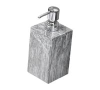 FLCPJGV Marble Soap Pump Dispenser - Sleek Stainless Steel Design for Bathroom Vanity, gray