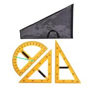 FLCPJGV Mathematical Geometry Rules, Mathematical Geometry Drawing Tool, Drawings, Drafting, Multifunctional Teaching Rules for Classroom, 3pcs