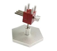 FLCPJGV Mini Bench Vise Mini Vise Workbench Clamp Table Vise Aluminum Alloy Lightweight Resistant Suitable for Watch Repair Jewelry Model Crafting, Red